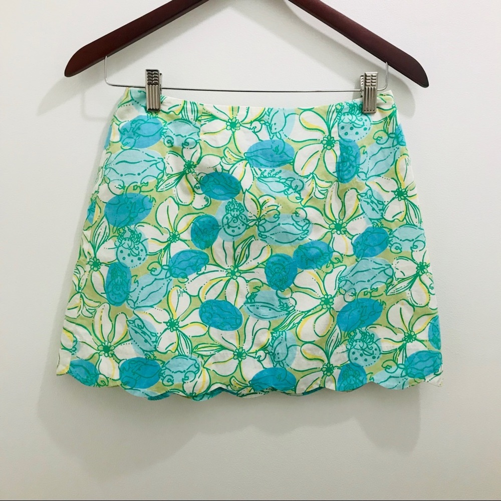 Lilly Pulitzer Cotton Crab Cake Print Skirt 2